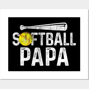 My Favorite Softball Player calls me Papa Tee Fathers day Posters and Art